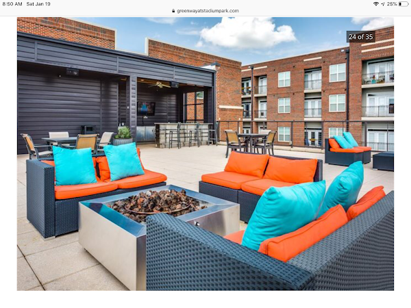 Greenway at Stadium Park apartments in Greensboro NC