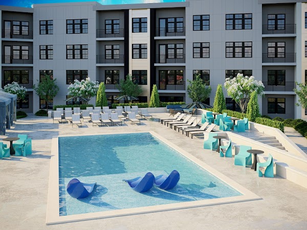 Nickel Plate Station apartments in Fishers, IN