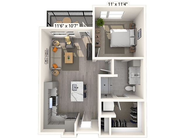 MAA Milepost 35 apartments in Commerce City, CO