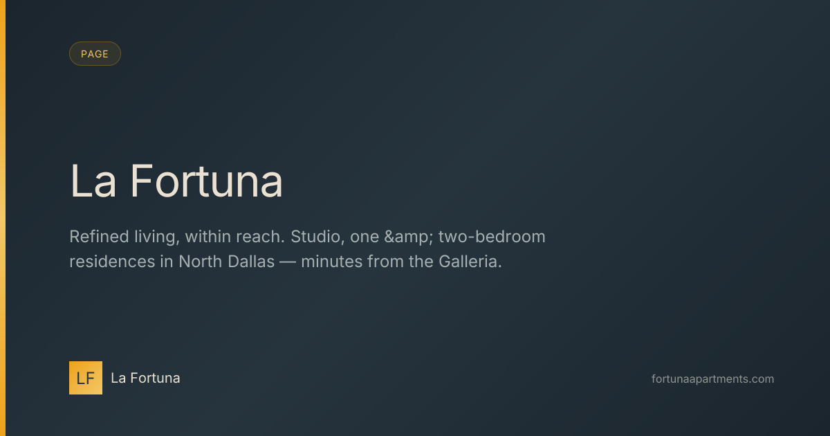 La Fortuna Apartments apartments in Dallas, TX