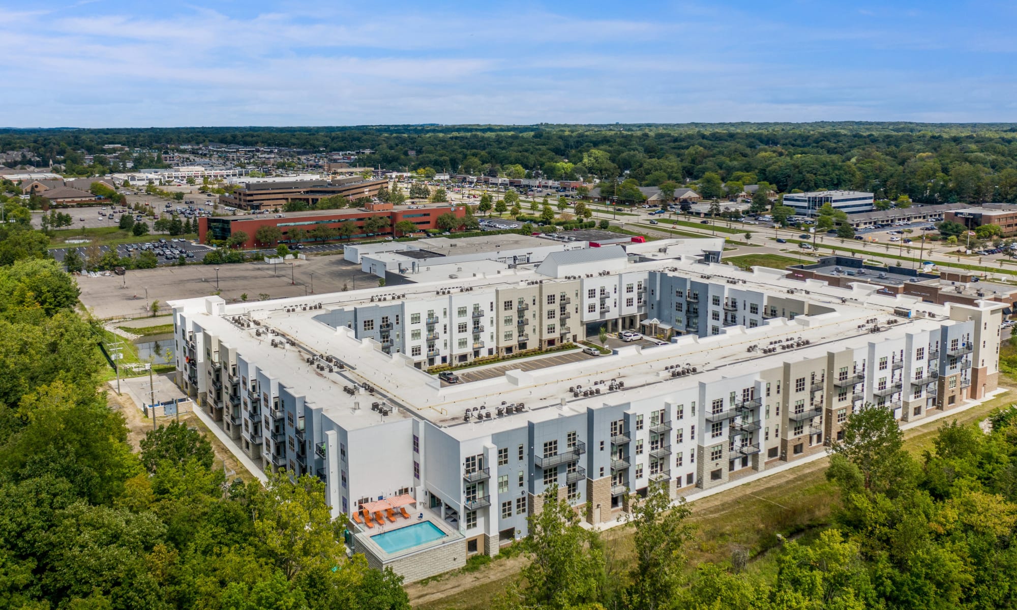 Town Court apartments in West Bloomfield Township, MI
