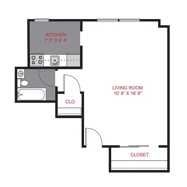 Plan S5 - Studio floor plan, studio