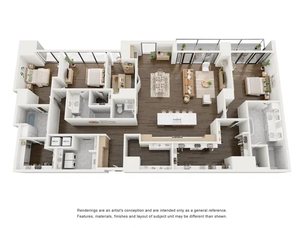 C2P floor plan, 3 bedroom, 2,618 sq ft